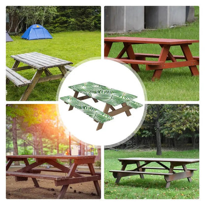 Picnic Table And Bench Covers 3pcs Stylish Picnic Table Cloths