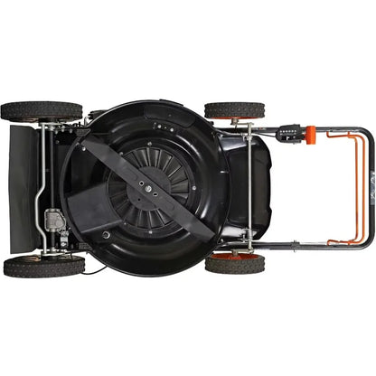 201cc Select PACE 6 Speed CVT High Wheel RWD 3-in-1 Gas Walk Behind Self Propelled Lawn Mower, 22 in，Black