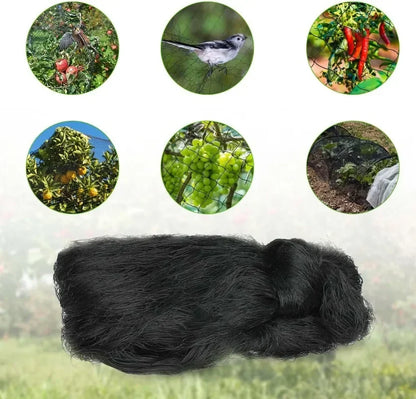 Bird Net 5 x 15 m Bird Net Hunting Nets Bird Nets Nylon Mesh for Protection of Orchards Vegetables Gardens Chicken Coops (Black)