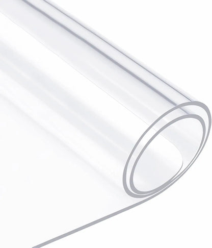 1.5mm Thick 24 x 48 Clear Vinyl Blotter Mat Table Protector, Plastic , Wipeable Easy Clean