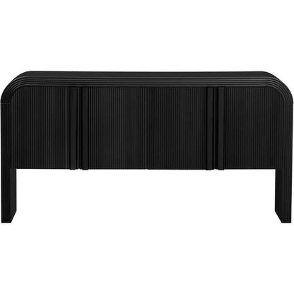 Storage Cabinet Sideboard for Kitchen, Modern Buffet Cabinet with Metal Handles and Adjustable Shelves for Living Room Corridor