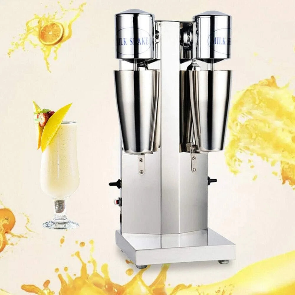 Commercial Electric Milkshake Maker Stainless Steel Milk Shake Machine Cocktail Tea Drink Mixer Smoothie Malt Blender