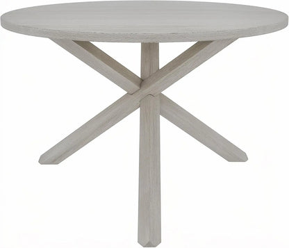 4-Piece Solid Wood Dining Table Set for 4-6, Modern Breakfast Dinette Kitchen Table with Chairs