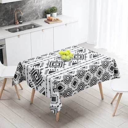 Home tablecloths dining decoration and rectangular table accessories waterproof cloth Anti-stain simple Modern abstract nordic