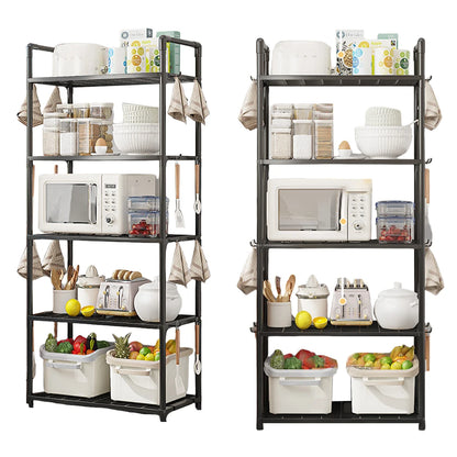 5 Tier Storage Shelves Heavy Duty Shelving Unit 66 Lbs Capacity Standing Shelf for Kitchen Pantry Closet Bathroom Laundry Garage