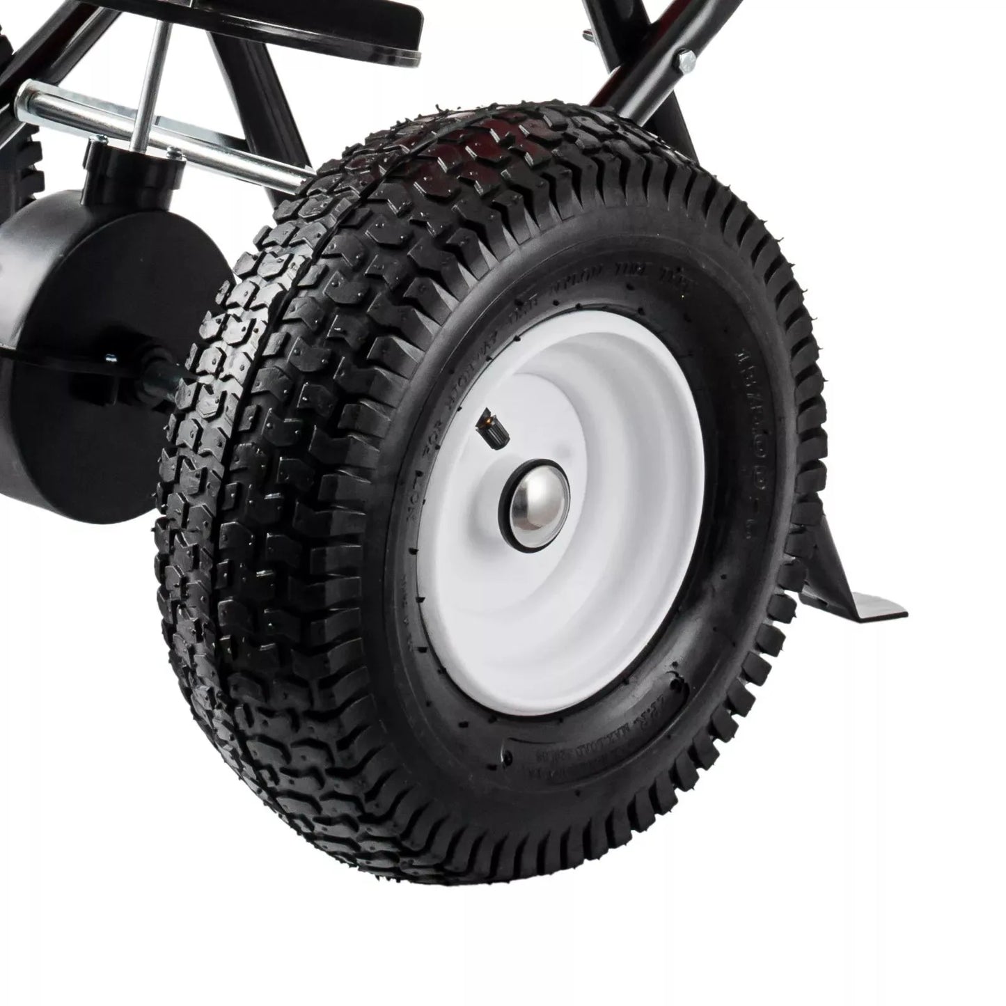 Broadcast Spreader Walk Behind Turf Spreader Steel Push Fertilizer Salt Spreader Garden Seeder for Home Farm 90LBS 12.5in Wheels