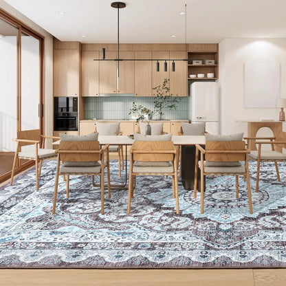 Non-Slip Low Pile Area Rugs ,Machine Washable