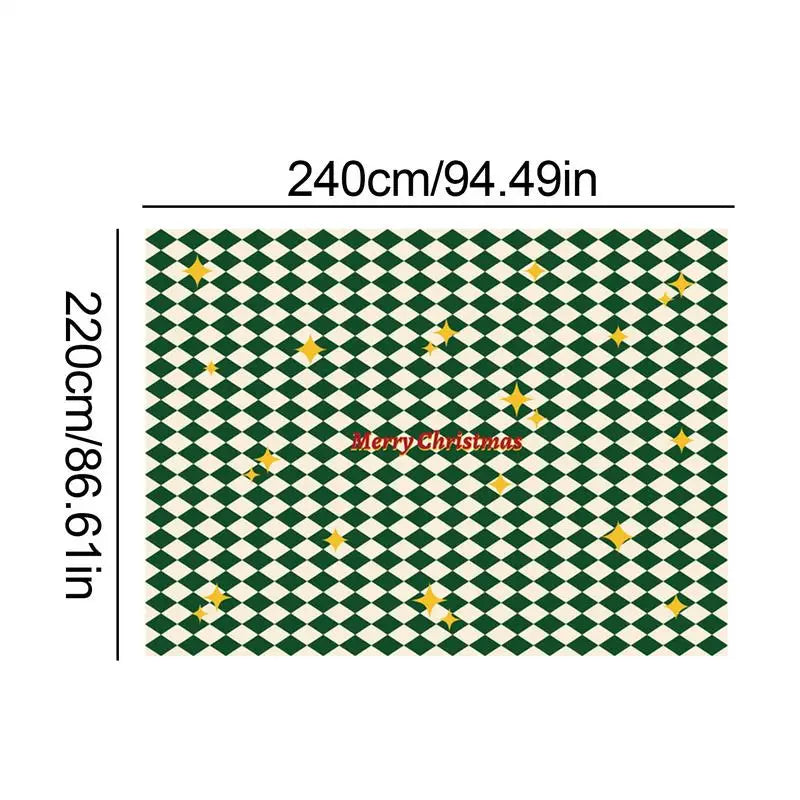 Christmas Rectangular Tablecloths Rectangular Christmas Table Cloth Decoration Tool With Christmas Elements For Dining Table