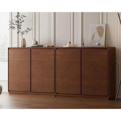 Mid Century Modern Sideboard Buffet Cabinet ,Small Storage Cabinet with 2 Outlet Holes for Living Room, Kitchen, Entryway