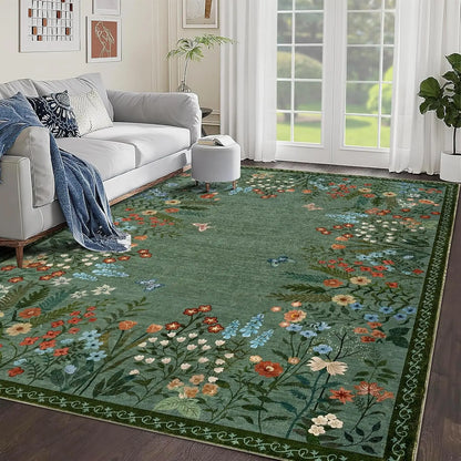 Floral Area Rug , Non Slip
