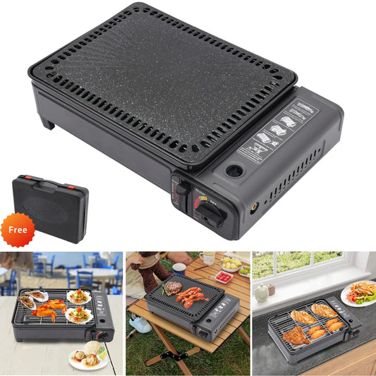Portable BBQ Grill Stove, Butane Gas  Grill Stove For Camping Cooking Grill  Picnic Barbecue