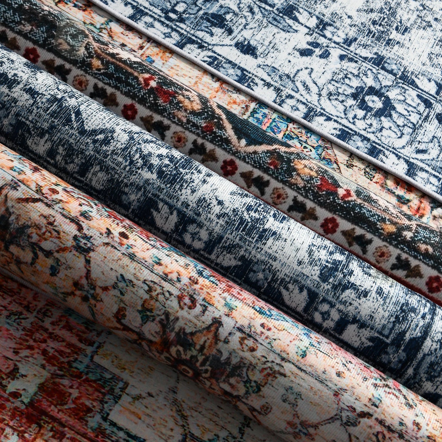 Vintage Bohemian Area Rug for Living Room, Bedroom