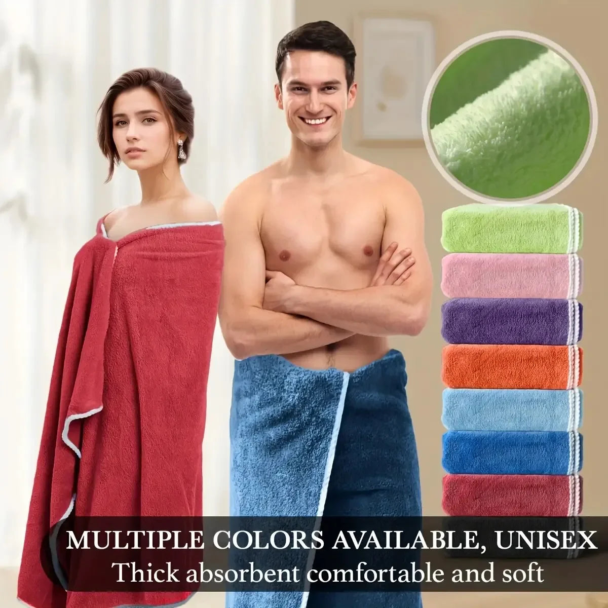 8PCS Luxury Bath Towel Set- Ultra Soft High Absorbency Microfiber Flannel Towels, Plush Towel Collection, Ultrasoft Fabric