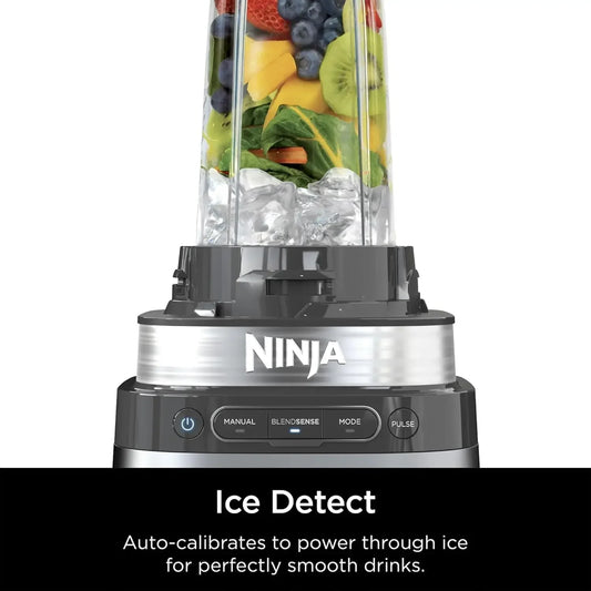 Power Blender + Personal Single-Serve, Kitchen Countertop, Silver