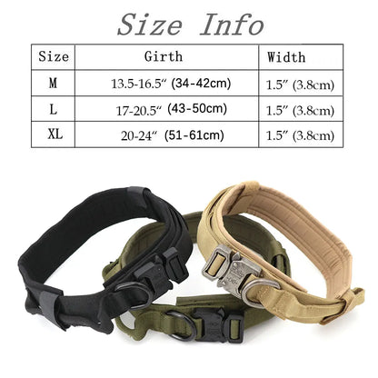 Military Large Dog Harness Collar Leash Bags Patches Set Pet  Training Vests Tactical Dogs Harnesses Accessories