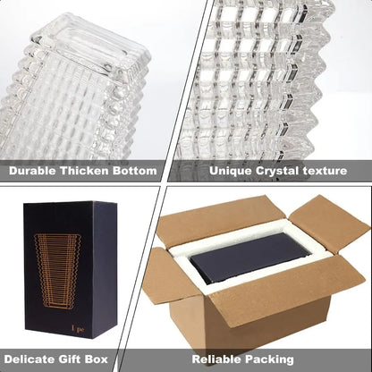 Crystal Vase Large Clear Glass