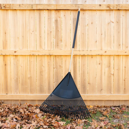 30-inch Wood and Poly Leaf Rake