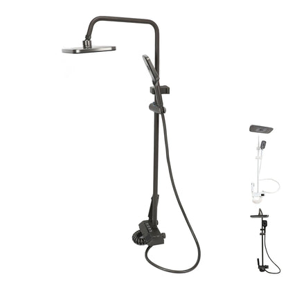 Bathroom Shower  Set Easy To Install Easy To Adjust NPT 1/2 3 Mode Push Button Rainfall Handheld Shower Combo for Bathroom