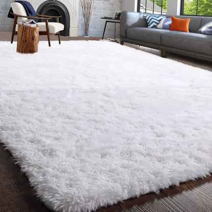 Fluffy Rugs for Bedroom Fuzzy Area Rugs for Living Room Soft Kids Carpet Non Slip Rugs for Hardwood Floors Room Decor