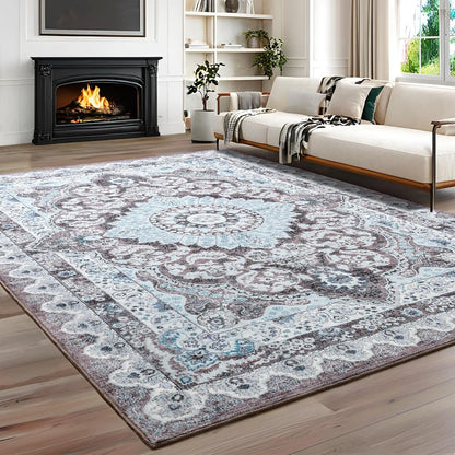 Non-Slip Low Pile Area Rugs ,Machine Washable