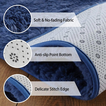 Fluffy  Area Rugs for Living Room Soft Kids Carpet Non Slip