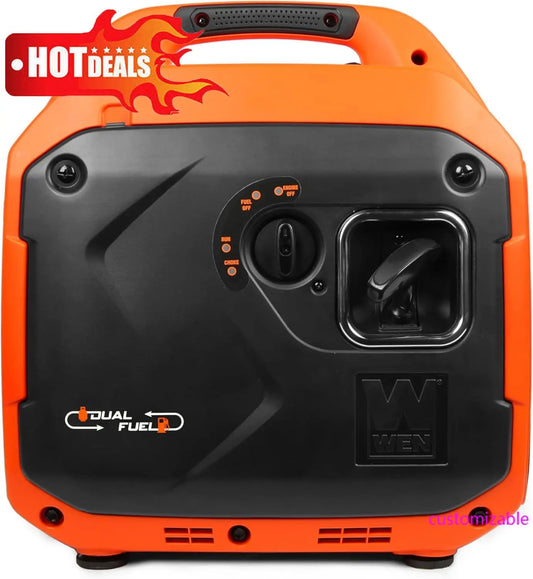 Quiet and Lightweight 3600-Watt Dual Fuel RV-Ready Portable Inverter Generator with Fuel Shut Off