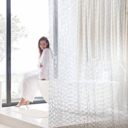 Thick  Water Cube Shower Curtain Waterproof Transparent Lining Bathtub Bathing Cover Bathroom Bath Curtains Liner