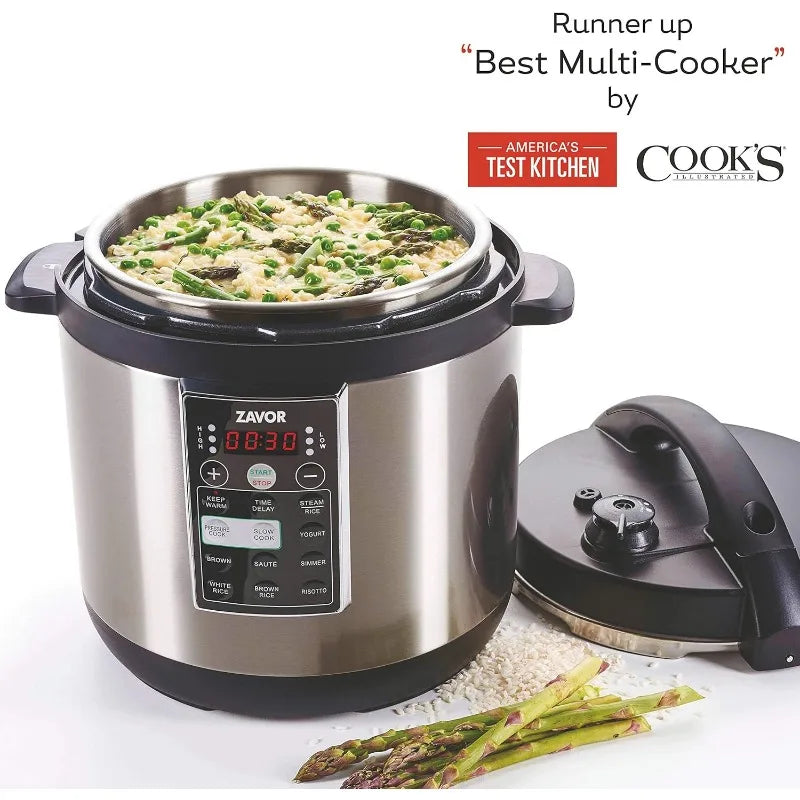 8 Quart Multi-cooker Stainless Steel, Serves 6 people