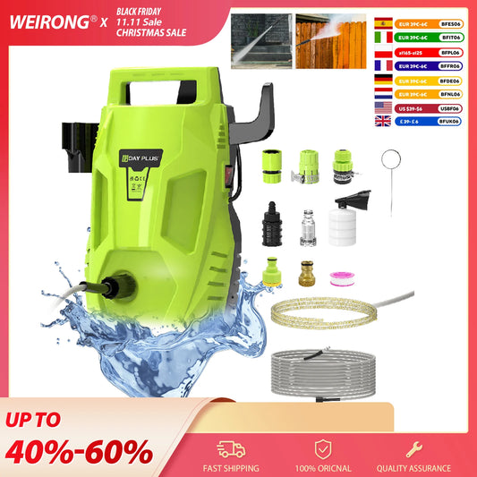 Home & Garden High Pressure Washer, Powerful Jet Nozzle, Portable Electric Jet Washer for Patio ,Car, Driveway ,Fences, Yard
