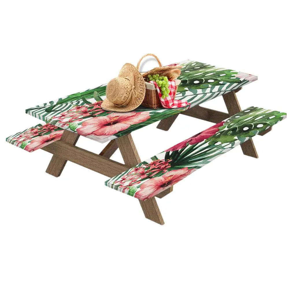 Picnic Table And Bench Covers 3pcs Stylish Picnic Table Cloths
