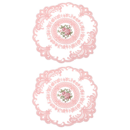 2Pcs Retro French Crochet Doilies