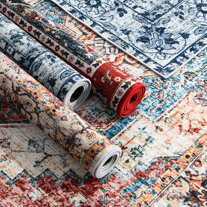 Vintage Bohemian Area Rug for Living Room, Bedroom