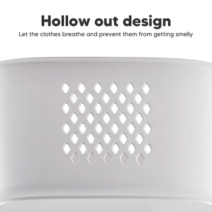 2/4 Tier Laundry Basket Cart Removable Storage Buckets Plastic Hamper with 4 Wheels White