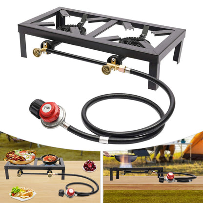 Portable Camping Gas Stove Outdoor Double Burner, BBQ, Picnic, Camp, Propane