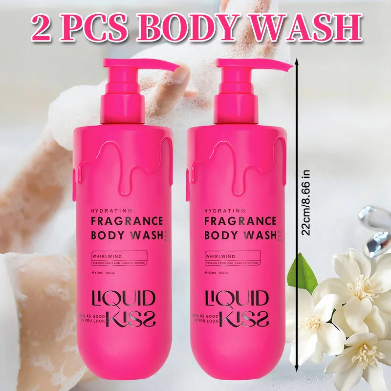 Body Wash for Women Oat Extract Moisturizing Shower Deep Moisture WHIRLWIND Fragrance Body Bath Shower Gel