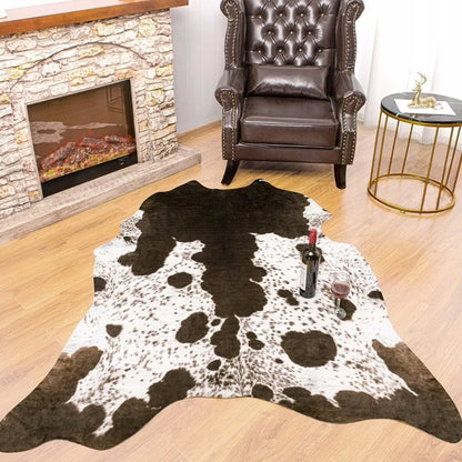 Animal Print Rug faux fur cowhide