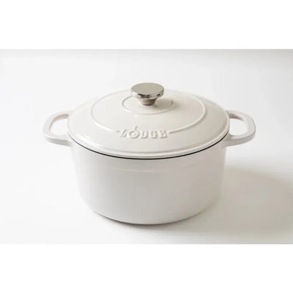 Lodge Cast Iron 5.5qt Red Enameled Dutch Oven  non stick cooking pot set