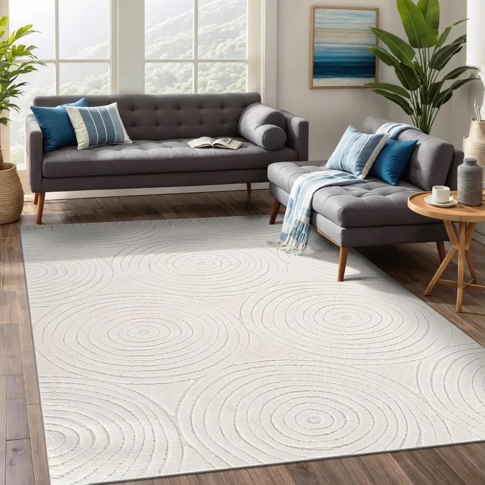 Geometric Modern  Circular Indoor Rugs