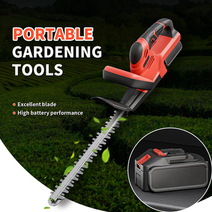 Cordless Hedge Trimmer 22-Inch Electric with 3.0Ah Battery Charger Bush Trimmers