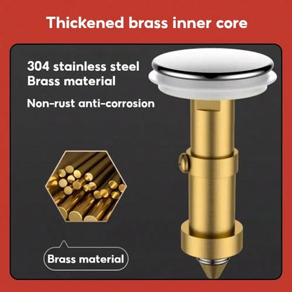 2Pcs Bathroom Sink Stopper, Universal Replacement   Stainless Steel Sink Drain Filter with Hair Catcher,1.1-1.45Inch