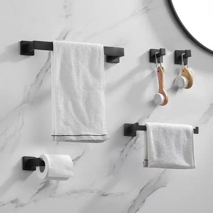 5Pcs Bathroom Hardware Set, 304 Stainless Steel Bathroom Accessories Set Include Towel Bar Hand Towel Holder Toilet Paper Holder