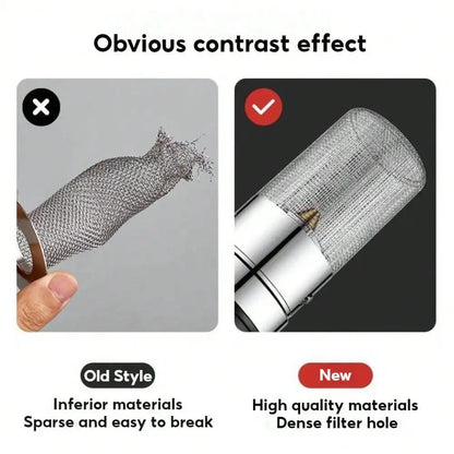 2Pcs Bathroom Sink Stopper, Universal Replacement   Stainless Steel Sink Drain Filter with Hair Catcher,1.1-1.45Inch