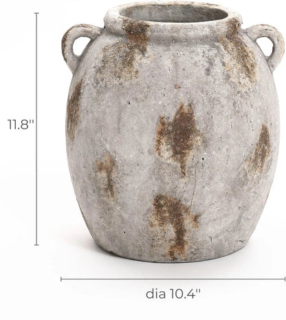 Ceramic Flower Vase12'' Terracotta