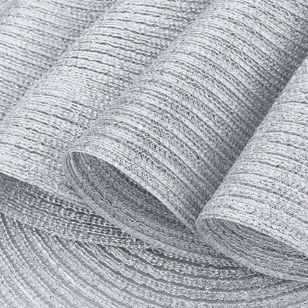 Round Braided Set of 6 Washable Round Placemats for Christmas Kitchen Wedding Dining Table 34cm Woven Heat Resistant Place Mats