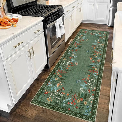 Floral Area Rug , Non Slip