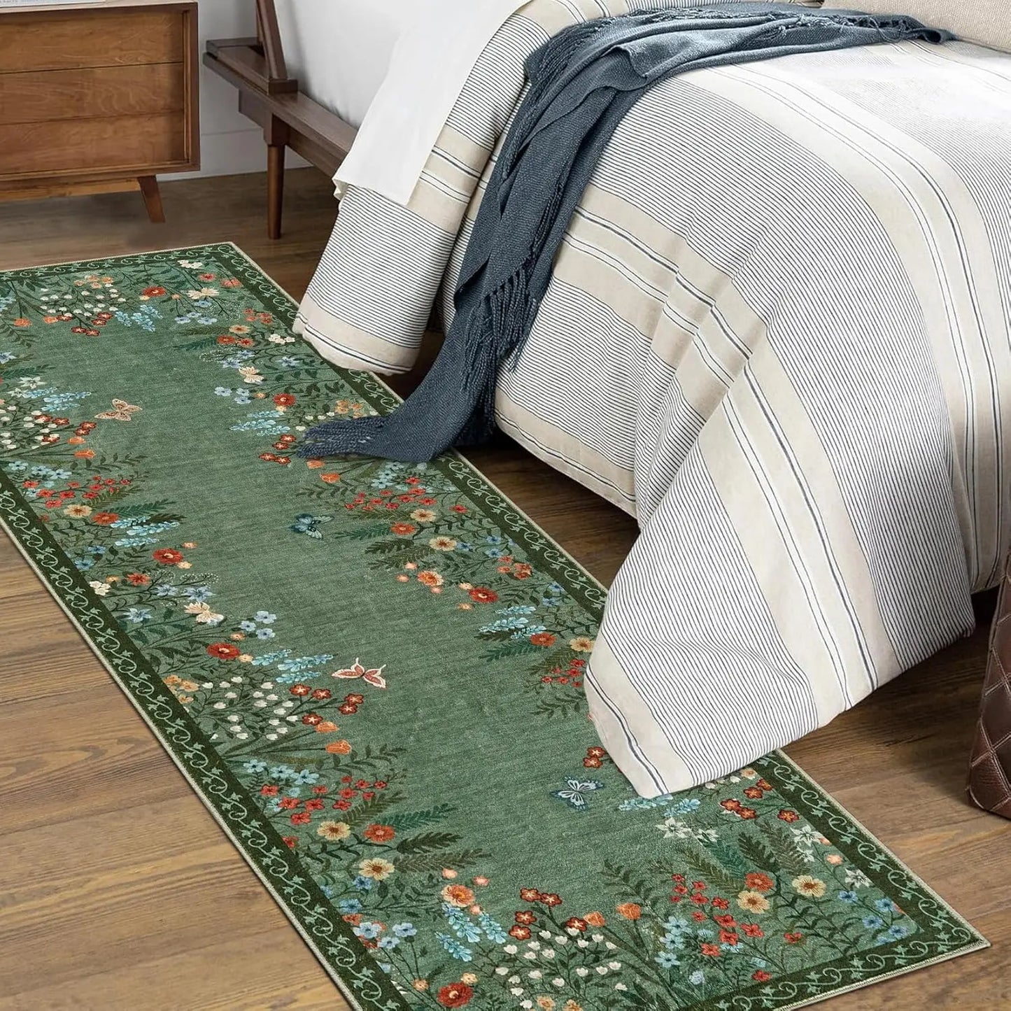 Floral Area Rug , Non Slip