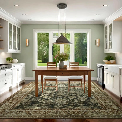 New Vintage Floral Rugs Soft Accent Large Area Rug Fluffy Carpet for Bedroom Living Room