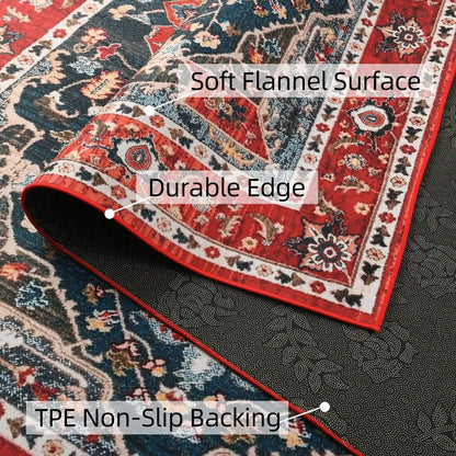 Vintage Bohemian Area Rug for Living Room, Bedroom