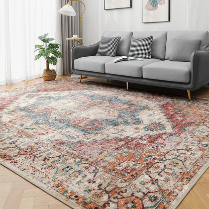 Vintage Bohemian Area Rug for Living Room, Bedroom
