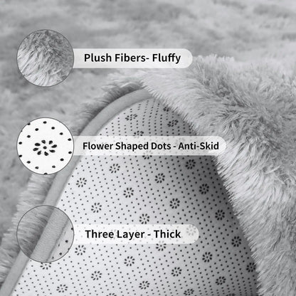 Fluffy  Area Rugs for Living Room Soft Kids Carpet Non Slip